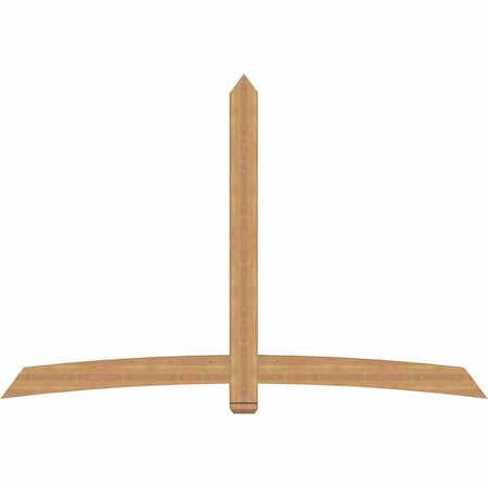 Ekena Millwork Bellingham Timber Gable Bracket, Western Red Cedar, 96"W x 64"H x 3 1/2"D x 5 1/2"F, 16/12 Pitch GBW096X64X0406BEL00SWR